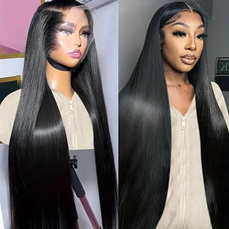 Vietnamese Straight Human Hair Wigs 300% Density 30 36 Inch 13x6 Hd Lace Front Wig 13x4 Straight Glueless Wig No Glue For Women