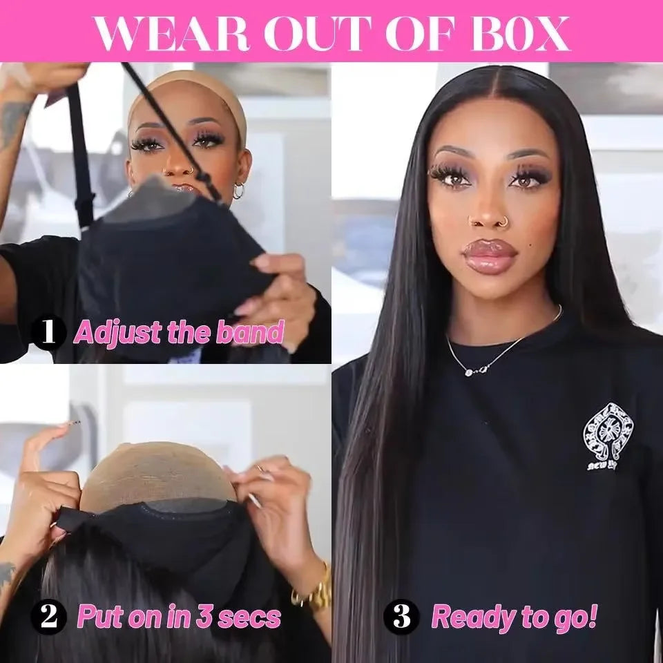 Bone Straight Human Hair Colored Brown Wigs Glueless HD Lace Frontal Wigs Brazilian Human Hair Lace Front Wigs for Black Women