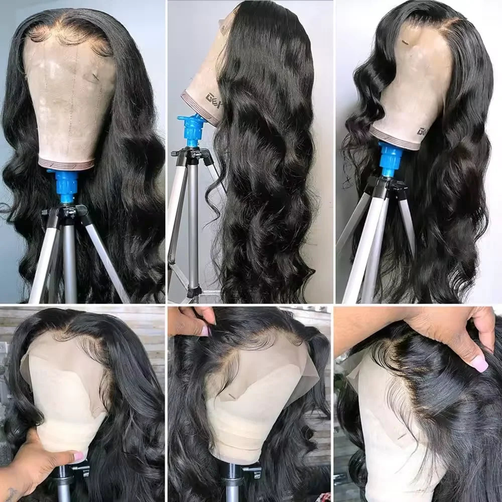 Bone Straight Human Hair Colored Brown Wigs Glueless HD Lace Frontal Wigs Brazilian Human Hair Lace Front Wigs for Black Women